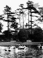 The Boating Lake, Queen's Park c.1960, Crewe