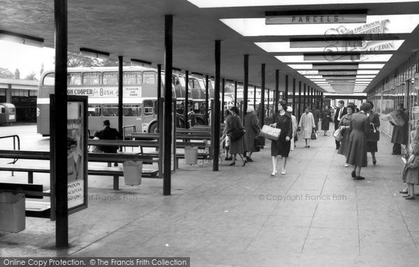 Photo of Crewe, The Bus Station c.1960
