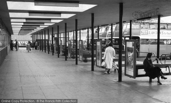 Photo of Crewe, The Bus Station c.1960