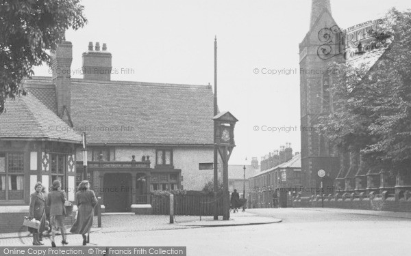 Photo of Crewe, The Chetwode Arms And St Paul's Church 1951