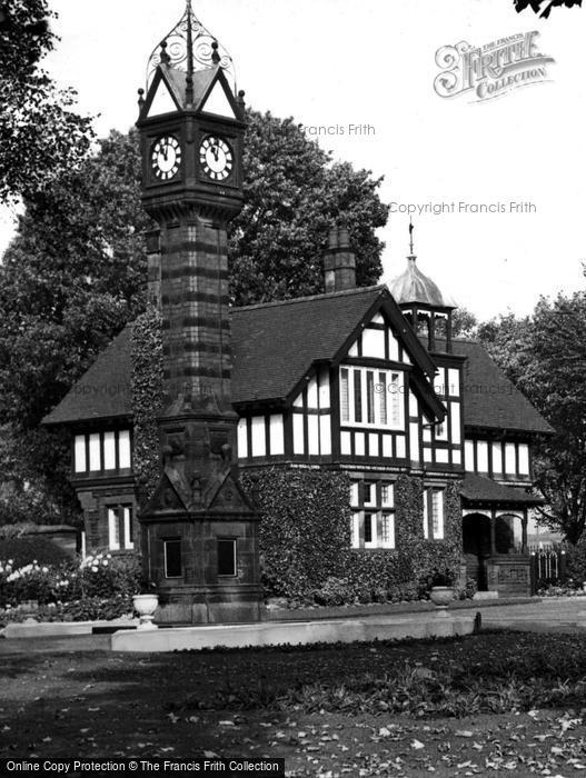 Photo of Crewe, The Clock Tower, Queen's Park c.1950