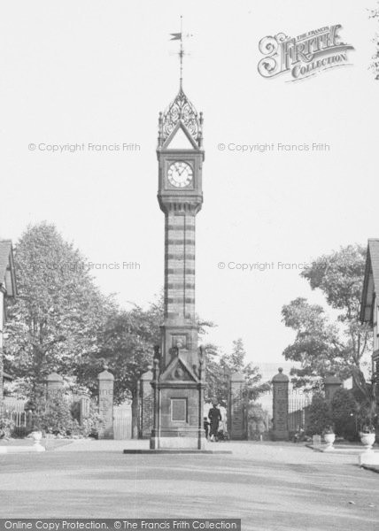 Photo of Crewe, The Clock Tower, Queen's Park c.1950