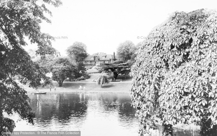 Photo of Crewe, The Lake And Pavilion, Queen's Park c.1960