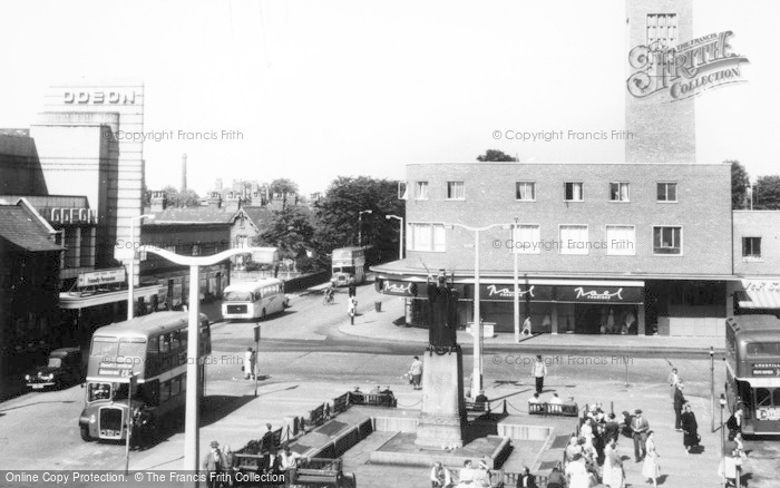 Photo of Crewe, Town Centre 1957