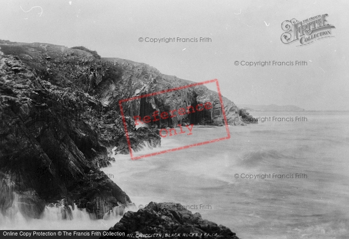 Photo of Criccieth, Caves, Black Rock 1897
