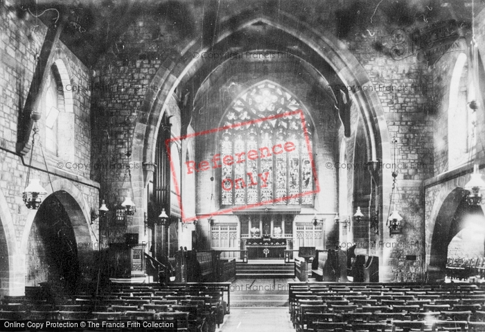 Photo of Criccieth, Church Interior 1897