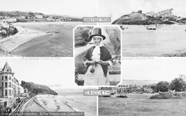 Photo of Criccieth, Composite c.1955