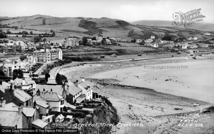 Photo of Criccieth, General View c.1950