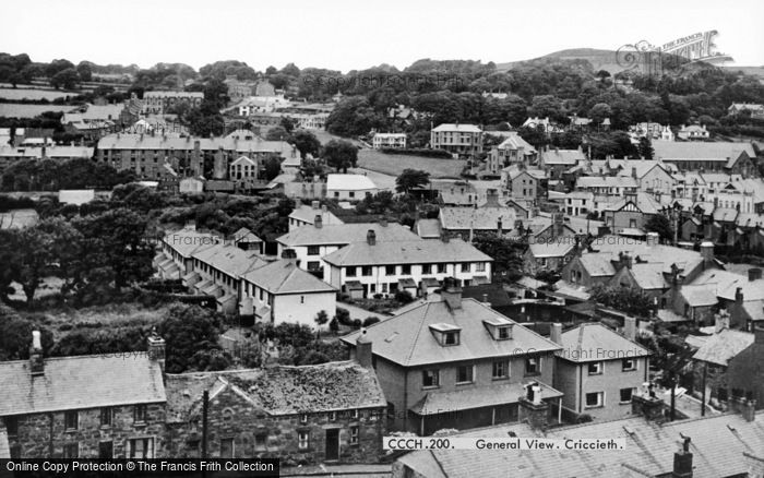 Photo of Criccieth, General View c.1955