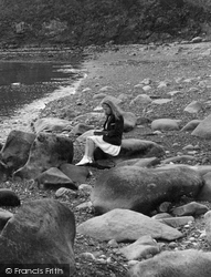 Girl Reading On The Beach 1931, Criccieth
