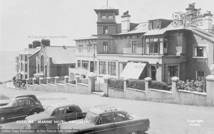 Photo of Criccieth, Marine Hotel c.1960