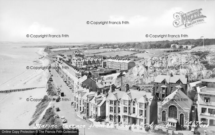 Photo of Criccieth, Marine Terrace c.1955