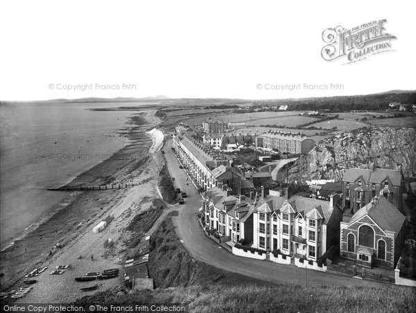 Photo of Criccieth, Marine Terrace From Castle 1930