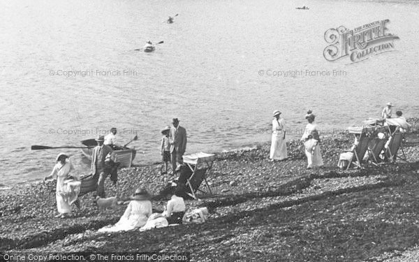 Photo of Criccieth, People On The Sands 1913