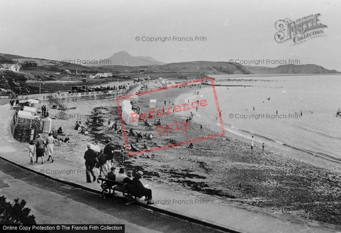 Photo of Criccieth, Promenade And Sands 1930