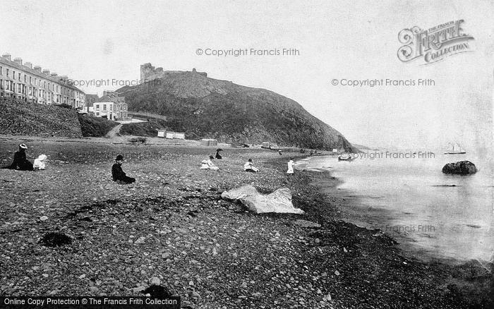 Photo of Criccieth, The Beach And Castle c.1895