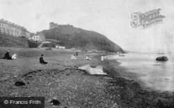 The Beach And Castle c.1895, Criccieth