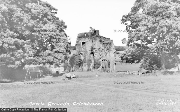 Photo of Crickhowell, Castle Grounds c.1960
