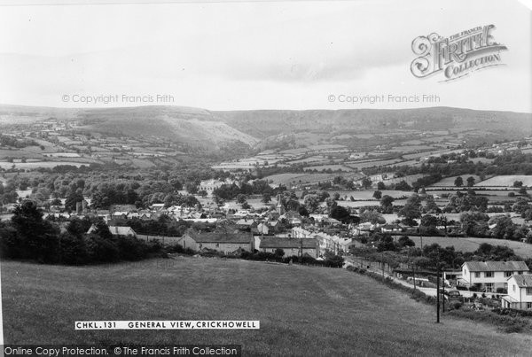 Photo of Crickhowell, General View c.1960