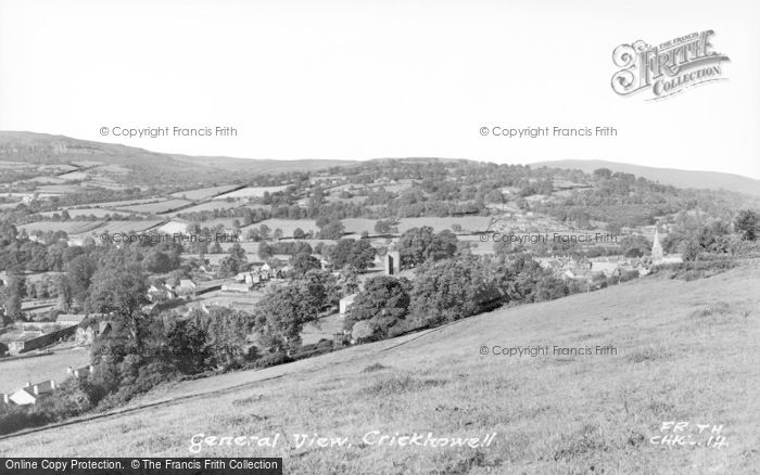 Photo of Crickhowell, General View c.1965