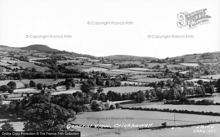 Photo of Crickhowell, General View c.1965