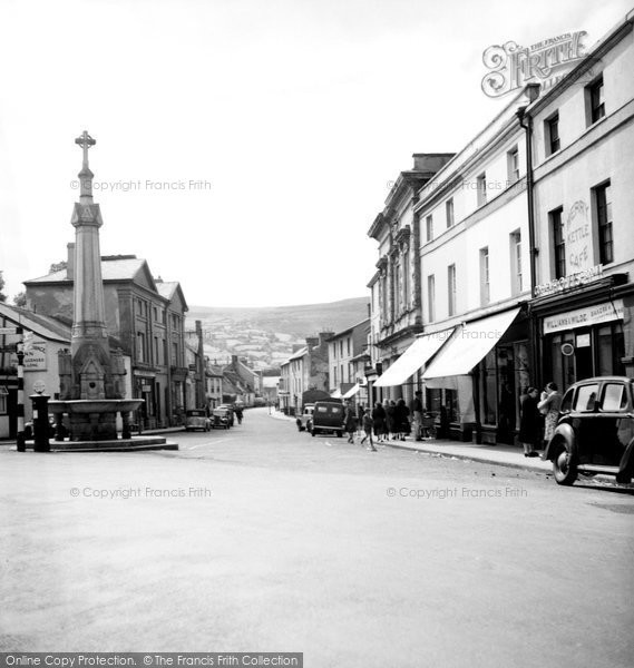 Photo of Crickhowell, Market Square And High Street 1951