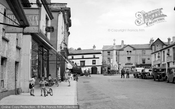 Photo of Crickhowell, Market Square And War Memorial 1951