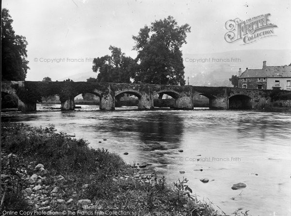 Photo of Crickhowell, The River Bridge c.1930
