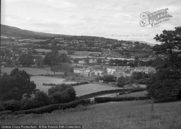 Photo of Crickhowell, The Town From Bell Fountain Road 1951