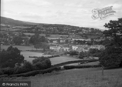 The Town From Bell Fountain Road 1951, Crickhowell