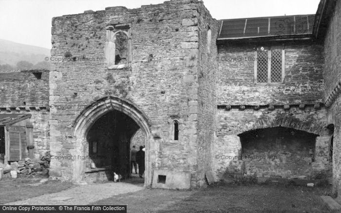 Photo of Crickhowell, Tretower Court, The Entrance 1955