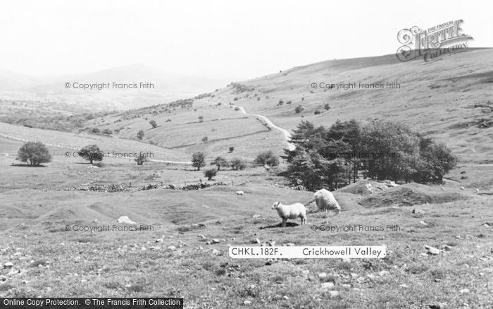 Photo of Crickhowell, Valley c.1965