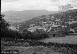 View From Bwlch And Black Mountains 1951, Crickhowell