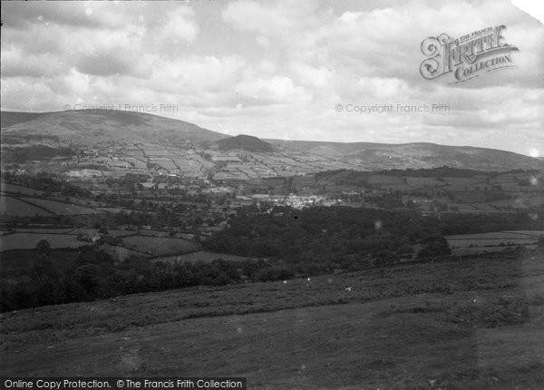 Photo of Crickhowell, View From Mountain 1939
