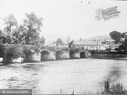 View From River Usk c.1930, Crickhowell