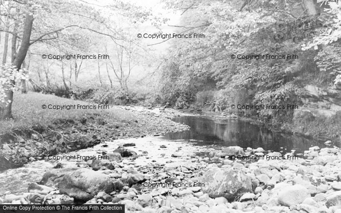 Photo of Croglin, The River c.1955