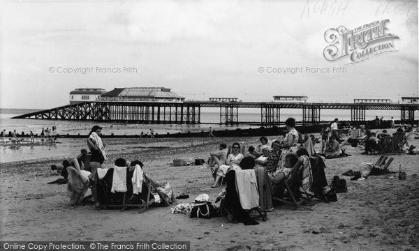 Photo of Cromer, East Beach And Pier c.1955