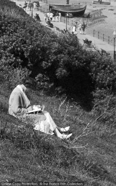 Photo of Cromer, Lady Reading A Book 1921