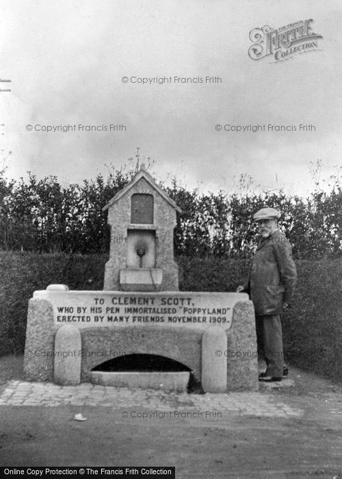 Photo of Cromer, Memorial To Sir Clement Scott 1910