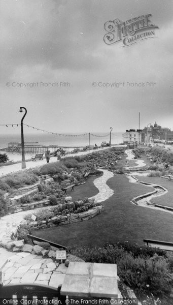 Photo of Cromer, Rock Gardens, West Cliff c.1960