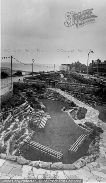 Photo of Cromer, Rock Gardens, West Cliff c.1960