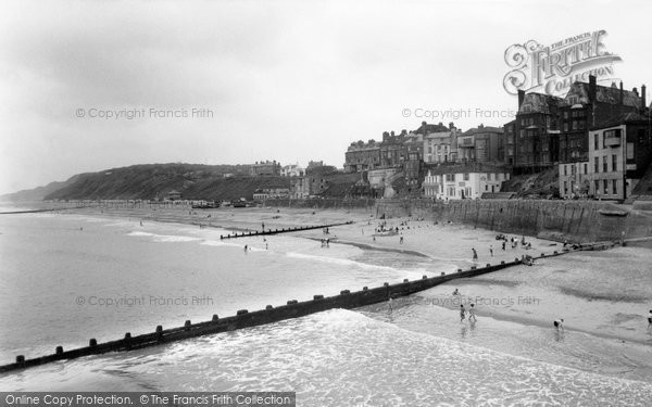 Photo of Cromer, The Beach And Cliffs c.1960