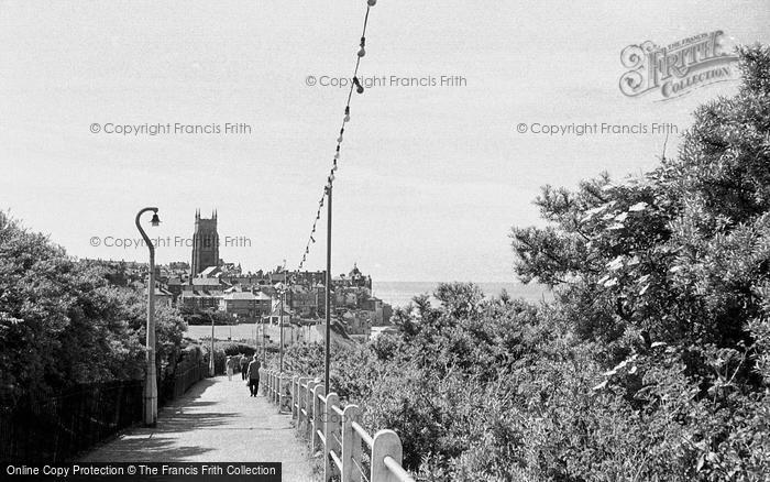 Photo of Cromer, Town And Church c.1956