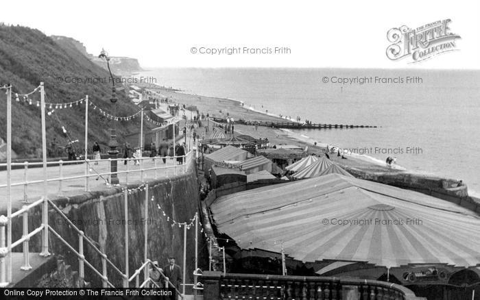 Photo of Cromer, West Promenade c.1955