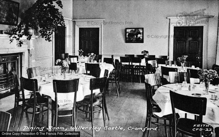 Photo of Cromford, Willersley Castle, Dining Room c.1955