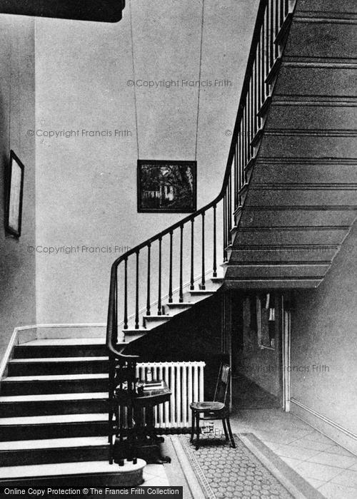 Photo of Cromford, Willersley Castle, Entrance Hall And Stairs  c.1955