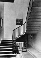 Willersley Castle, Entrance Hall And Stairs  c.1955, Cromford