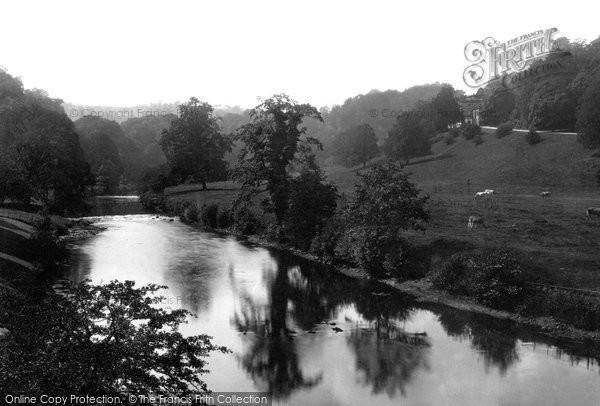 Photo of Cromford, Willersley Castle From Cromford Bridge c.1884