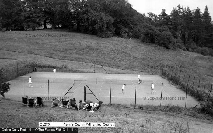 Photo of Cromford, Willersley Castle Tennis Court c.1955