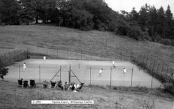Willersley Castle Tennis Court c.1955, Cromford